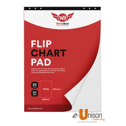 Writebest Flip Chart Pad 685mm x 990mm