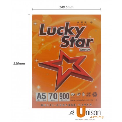 Lucky Star Multi Purpose Paper A5 70gms