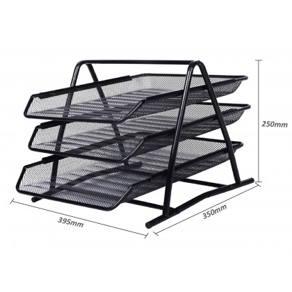 Wire Mesh 3-Tier Tray